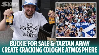 Buckie for sale and Tartan Army super singing creates cracking Cologne atmosphere [upl. by Shelley]