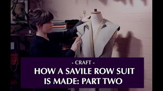 How a bespoke suit is made Part two the lapel [upl. by Freiman790]