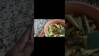 Crispy Air Fried Okra Recipe  KURKURE BHINDIyoutubeshorts FromShirlsKitchen [upl. by Almeida]