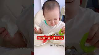 Baby mukbang food bữa sáng muộn với món ngonNgày bs 1 gói sirobabyplus con háu ăn shorts [upl. by Gweneth]