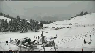 Webcam Manigod 10012017  Neige [upl. by Rumpf]