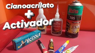 CIANOACRILATO Y ACTIVADOR  Súper Glue [upl. by Iveksarap]