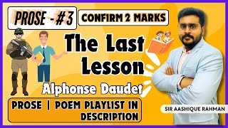 THE LAST LESSON  TNPSC Group 22A 2024  Prose 2 GENERAL ENGLISH  CONFIRM 2 MARKS   TNPSC [upl. by Atselec]