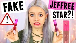 REAL VS FAKE JEFFREE STAR LIQUID LIPSTICKS WARNING  sophdoesnails [upl. by Oirasan]