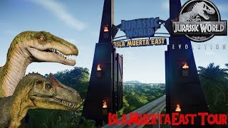 Jurassic World Evolution ISLA MUERTA EAST TOUR [upl. by Nessa]