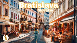 Bratislava Slovakia 🇸🇰 Europes Best Capitals  4k HDR 60fps Walking Tour ▶186min [upl. by Ahsito]