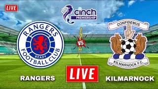 Rangers vs Kilmarnock Live Stream  Scottish Premiership Football Match Today Score Highlights FC [upl. by Ellecrag436]