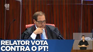 URGENTE Relator vota CONTRA cassar a chapa BolsonaroMourão [upl. by Nivaj]