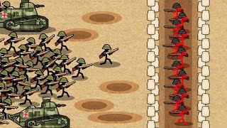 I Made The BEST WW1 Stickman Game EVER  Stickman Trenches [upl. by Atlas535]