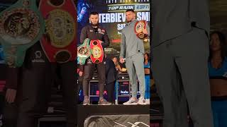 ARTUR BETERBIEV VS JOE SMITH JR FACEOFF DURING FINAL PRESS CONFERENCE AHEAD OF UNIFICATION BOUT [upl. by Yeh]