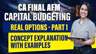 CA Final AFM  Advanced capital budgeting  Real Options Part 01 [upl. by Aelgna]