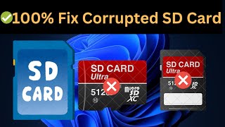 SD Card Repair 5 Methods to Fix Corrupted SD Card ✅New 202425 [upl. by Ahseei192]