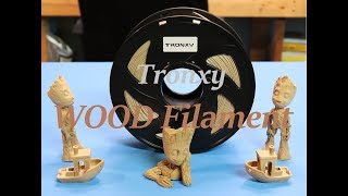 3D Printing with Wood  Tronxy Wood PLA Filament  Review and Test [upl. by Enayr]