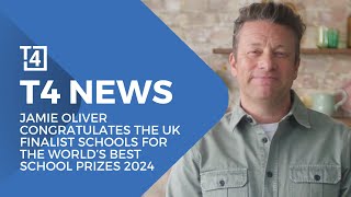 Jamie Oliver congratulates the UK Finalist Schools for the World’s Best School Prizes 2024 [upl. by Nnaes]