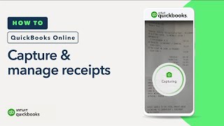 How to capture and manage receipts in QuickBooks Online [upl. by Carlota]