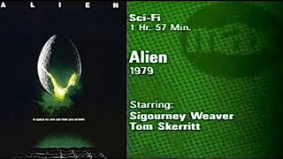 Cinemax 1990s Opening to ALIEN 1979 SciFi Classic Cable TV Pay Television [upl. by Sirkin]