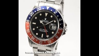 Rolex GMT Master  Vintage Plexiglasmodell  Ref 16750 FM10185 [upl. by Skvorak]