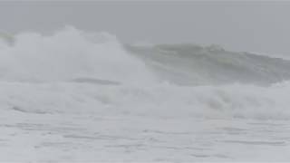 Monster waves crash at Nauset Light Beach [upl. by Ramirolg241]