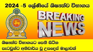 2024 වසරේ 5 වසර ශිෂ්‍යත්ව විභාගයට පෙනී සිටින පැටවුන්ට උපදෙස් මාලාවක් 2024 Grade 5 scholarship exam [upl. by Vanni905]