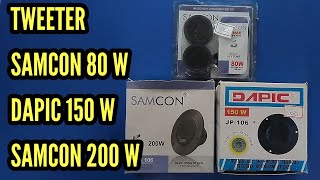 SAMCON DAPIC TWEETER UNBOXING TAMIL REVIEW [upl. by Matthews]