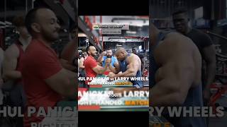 RAHUL PANIKAR 🇮🇳☠️ VS LARRY WHEELS🔥🇺🇸 shorts armwrestling indian rahulpanicker larrywheels [upl. by Lesde]