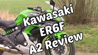 A2 Quick Review 2016 Kawasaki Ninja 650  ER6F [upl. by Pillihpnhoj]