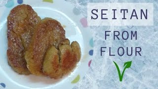 HOW TO MAKE MEAT SEITAN FROM FLOUR Kako narediti meso sejtan iz moke [upl. by Raknahs960]