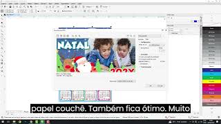 Como colocar Foto em Calendário para Imprimir usando o CorelDRAW [upl. by Ahras]