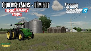 Chopping Corn 1990s Ohio Richlands  LHM EDIT  Farming simulator 22 [upl. by Yelyac]