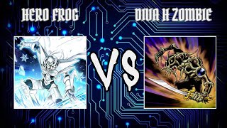 GyomberManHero Frog vs jakexoDiva Hero Zombie  Yugioh Edison Format  Dueling Book [upl. by Dawn752]