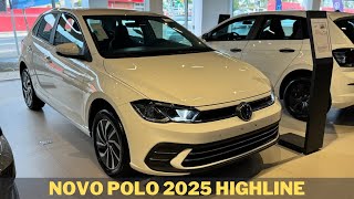 REVIEW NOVO POLO 2025 HIGHLINE  O QUE MUDA [upl. by Follansbee]