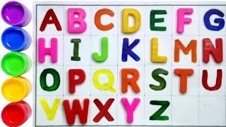 ABCD  ABCD Alphabet song  Learn English ABC song।A for apple B for ball। Nursery rhymes coloring [upl. by Suirauqed]