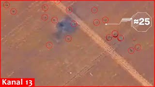 Destruction of 25 Russian soldiers in Kursk steppe Another Russian attack fails [upl. by Giraldo497]