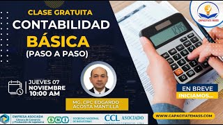 🔴CAPACITATE MASS  Tema  CONTABILIDAD BÁSICA [upl. by Carlo]