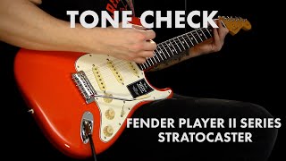 TONE CHECK Fender Player II Stratocaster Demo  Cream City Music [upl. by Arok]