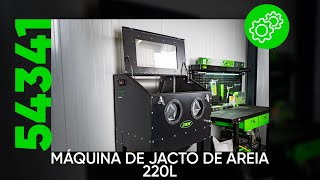 PEÃ‡AS DE REPOSIÃ‡ÃƒO E PRIMEIRO USO DA MÃQUINA DE JATEAMENTO DE AREIA 220L REF 54341 [upl. by Leslie843]