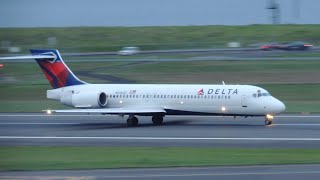 Delta Airlines Boeing 717200 N956AT takeoff from PDX [upl. by Risa]