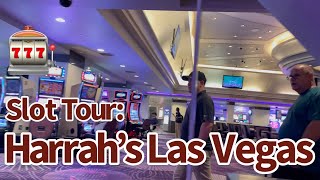 Harrahs Las Vegas Casino and Slots Tour  Las Vegas Strip Slot Machine Rundown [upl. by Briana657]