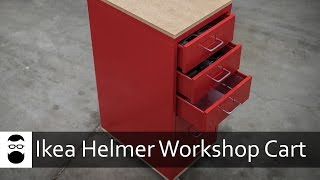 Ikea Helmer DIY Workshop Cart [upl. by Winne]