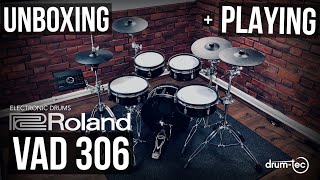 Roland VAD306 TD17 electronic drums Unboxing amp Playing by drumtec [upl. by Hussar53]