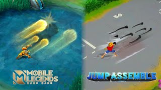 Mobile Legends VS Jump Assemble  Skill Comparison [upl. by Ahseniuq590]