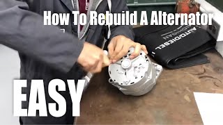 How To Rebuild A Alternator EASY [upl. by Kowatch753]