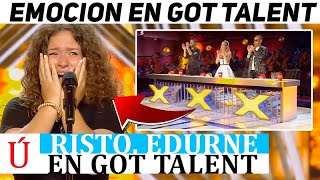 Elsa la niña a la que Risto Mejide le dio el pase oro e hizo llorar a Edurne en Got Talent España [upl. by Aleina]