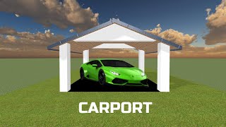 Kozikaza tuto Carport 3d [upl. by Barabas]