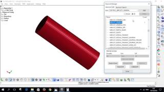 LSDYNA TUTORIAL 4 Compression Load on Solid Cylinder [upl. by Lotty]