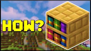 Minecraft 121  How To Get amp Use Chiseled Bookshelves BedrockJava [upl. by Nagam679]