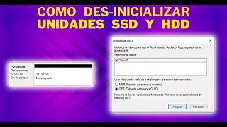 COMO DESINICIALIZAR un HDD o SSD DeInitialize Drive  SOPTECO [upl. by Sisi]