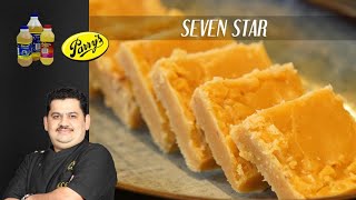 Venkatesh Bhat makes Seven Star  seven cups  sweets  dessert  Indian sweets [upl. by Cargian6]