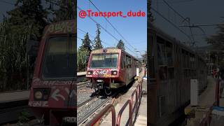 Circumvesuviana train departing pompei shorts shortsvideo youtubeshorts naples italy train [upl. by Salta]