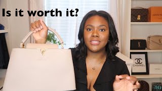 Louis Vuitton Capucines Review  What’s in my bag [upl. by Hteik285]